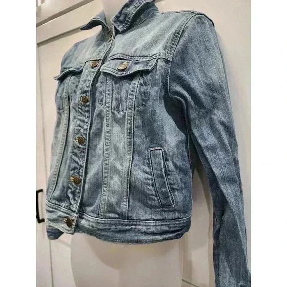 American Living by Ralph Lauren Women's Size Medium Jean Jacket Denim - Picture 2 of 6